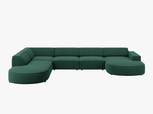 COLTAR JODIE, STANGA, 7 LOCURI, 364 CM, DIVERSE CULORI SI MATERIALE, DESIGN DEOSEBIT - Img 13