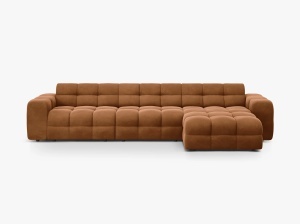 COLTAR KENDAL, DREAPTA, 5 LOCURI, 357 CM, DIVERSE CULORI SI MATERIALE, DESIGN DEOSEBIT - Img 5