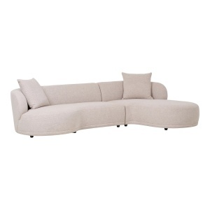 COLTAR KINGSTON 294CM, DIN LEMN SI TEXTIL, CULOARE BEJ NATUR, HOUSE NORDIC - Img 3