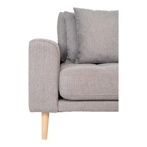 COLTAR LIDO CU 4 PERINI 290CM, DIN LEMN SI TEXTIL, CULOARE GRI DESCHIS, HOUSE NORDIC - Img 4