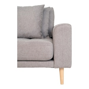 COLTAR LIDO CU 4 PERINI 290CM, DIN LEMN SI TEXTIL, CULOARE GRI DESCHIS, HOUSE NORDIC - Img 4