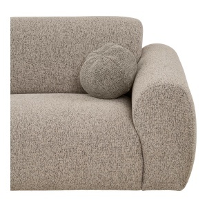 COLTAR LIVING CLYDE 300CM, CU 2 PERINI, DIN LEMN SI TEXTIL, CULOARE GRI NISIPIU, HOUSE NORDIC - Img 4