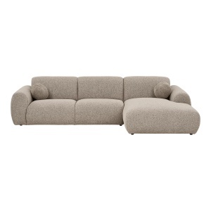 COLTAR LIVING CLYDE 300CM, DIN LEMN SI TEXTIL, CULOARE GRI NISIPIU, HOUSE NORDIC