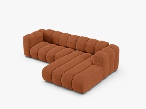 COLTAR LUPIN 260, PE DREAPTA, CARAMIZIU, CU TAPITERIE DIN TEXTIL CHENILLE EDEN, MICADONI - Img 3