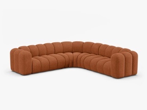COLTAR LUPIN, 280, CARAMIZIU, CU TAPITERIE DIN TEXTIL CHENILLE EDEN, MICADONI - Img 2
