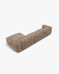 COLTAR MARTINA, 130X176 CM, PE DREAPTA, GHINDA, TAPITAT CU TAPITERIE DIN TEXTIL CORDOI TILIA, MICADONI - Img 3