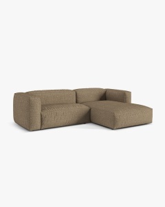 COLTAR MARTINA, CAPPUCCINO, 280 CM, DREAPTA, CU TAPITERIE DIN TEXTIL BOUCLE MONET, MICADONI - Img 2