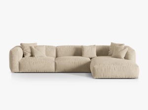COLTAR MARTINA DREAPTA, 3 LOCURI, 330 CM, DIVERSE CULORI SI MATERIALE, DESIGN DEOSEBIT - Img 9