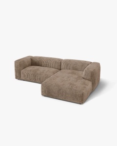 COLTAR MARTINA, GHINDA, 280 CM, DREAPTA, CU TAPITERIE DIN TEXTIL CORDOI TILIA, MICADONI - Img 2