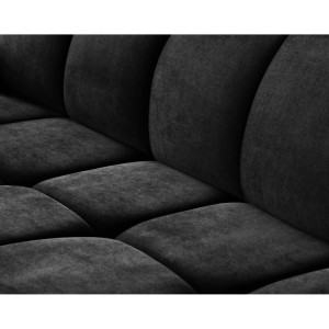 COLTAR MODERN DEOSEBIT, GOMEZ U 330CM, DIN CATIFEA DE CULOARE NEAGRA, CONFORT SPORIT, MARS - Img 8
