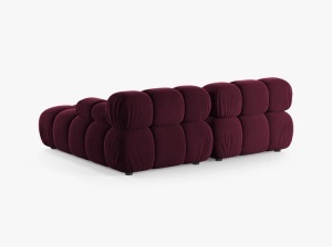COLTAR MODULAR BELLIS, PE DREAPTA, VISINIU, CU TAPITERIE DIN CATIFEA VENUS, MICADONI - Img 3