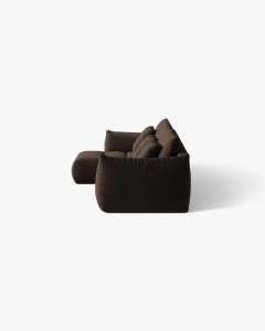 COLTAR MODULAR BLOOM, PE STANGA, MARO INCHIS, 327 CM, CU TAPITERIE DIN TEXTIL CATIFEA BLUVEL, MICADONI - Img 3