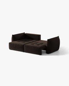 COLTAR MODULAR EXTENSIBIL, BLOOM, PE STANGA, MARO INCHIS, 250 CM, CU TAPITERIE DIN TEXTIL CATIFEA BLUVEL, MICADONI - Img 4