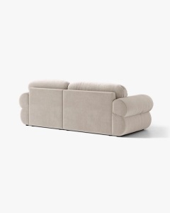 COLTAR MODULAR, OPHELIA, BEJ, PE STANGA, 236 CM, CU TAPITERIE DIN TEXTIL CATIFEA VENUS, MICADONI - Img 4