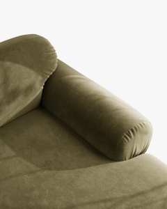 COLTAR MODULAR, OPHELIA, VERDE, PE STANGA, 289 CM, CU TAPITERIE DIN TEXTIL CATIFEA VENUS, MICADONI - Img 5