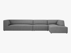 COLTAR MODULAR RUBY, DREAPTA, 5 LOCURI, 366 CM, DIVERSE CULORI SI MATERIALE, DESIGN DEOSEBIT - Img 15