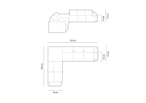 COLTAR MOLINO, STANGA, 6 LOCURI, 315 CM, DIVERSE CULORI SI MATERIALE, DESIGN DEOSEBIT - Img 9