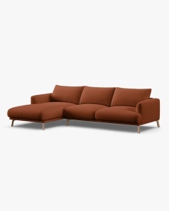 COLTAR NAOMI, PE STANGA, CARAMIZIU, 285X170 CM, TAPITAT CU TAPITERIE DIN TEXTIL STRUCTURAT LIBERTY, MICADONI - Img 3