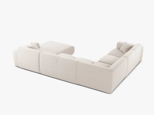 COLTAR PANORAMIC MOLINO, PE STANGA, BEJ DESCHIS, 326 CM, , CU TAPITERIE DIN TEXTIL CHENILLE EDEN, MICADONI - Img 3
