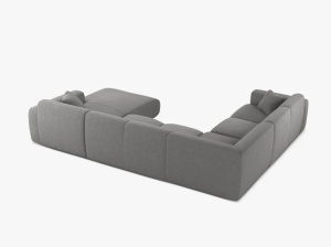 COLTAR PANORAMIC MOLINO, PE STANGA, GRI DESCHIS, 326 CM, , CU TAPITERIE DIN TEXTIL CHENILLE EDEN, MICADONI - Img 3