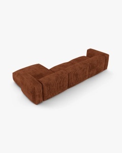 COLTAR PE DREAPTA MARTINA, 330X176 CM, ADANCIME SCAUN 90 CM, CARAMIZIU, TAPITAT CU TAPITERIE DIN TEXTIL CORDOI TILIA, MICADONI - Img 4