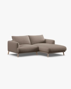 COLTAR PE DREAPTA, NAOMI, CAPPUCCINO, 200X170 CM, TAPITAT CU TAPITERIE DIN TEXTIL STRUCTURAT LIBERTY, MICADONI - Img 3