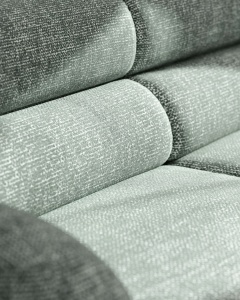 COLTAR PE DREAPTA NEO, ALBASTRU PAL, 295X210 CM, TAPITAT CU TAPITERIE DIN TEXTIL CHENILLE SILENCIO, MICADONI - Img 5