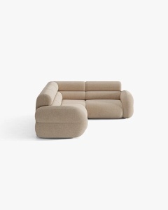 COLTAR PE DREAPTA NEO, NISIPIU, 295X210 CM, TAPITAT CU TAPITERIE DIN TEXTIL CHENILLE SILENCIO, MICADONI - Img 3