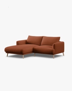 COLTAR PE STANGA, NAOMI, CARAMIZIU, 200X170 CM, TAPITAT CU TAPITERIE DIN TEXTIL STRUCTURAT LIBERTY, MICADONI - Img 3