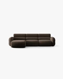 COLTAR PE STANGA, NEO, MARO, 305X165 CM, TAPITAT CU TAPITERIE DIN TEXTIL BOUCLE BALOO, MICADONI