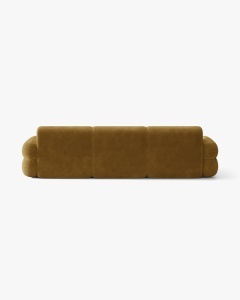 COLTAR PE STANGA, NEO, MUSTAR, 305X165 CM, TAPITAT CU TAPITERIE DIN TEXTIL CHENILLE GOLD, MICADONI - Img 4