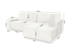 COLTAR PILLOW L, CU FUNCTIE DE DORMIT, GRUPA II, CONFECTIONAT DIN METAL, SPUMA POLIURETANICA SI TEXTIL, STIL MODERN - Img 2