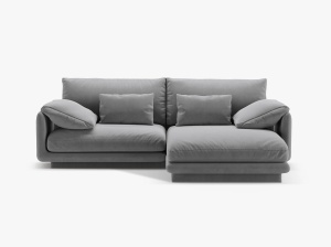 COLTAR TORINO, DREAPTA, 3 LOCURI, 220 CM, DIVERSE CULORI SI MATERIALE, DESIGN DEOSEBIT - Img 1