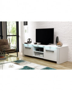 COMODA ALBA TV CU LED SI TELECOMANDA MANHATTAN - DESIGN MODERN - Img 4