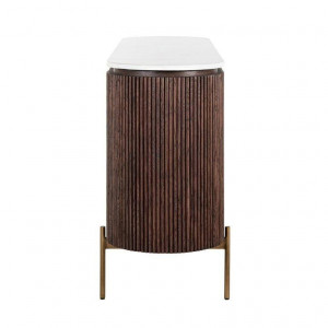 COMODA BARKLEY, 180 CM, ALB/MARO/AURIU ANTICHIZAT, DIN LEMN DE STEJAR, MARMURA SI METAL, RICHMOND INTERIORS - Img 7