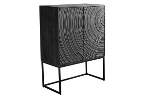 COMODA/DULAP LIVING, ORBIT 120CM, REALIZAT DIN LEMN DE MANGO SI METAL, CULOARE NEAGRA, ARTIM GROUP SELECTION - Img 5