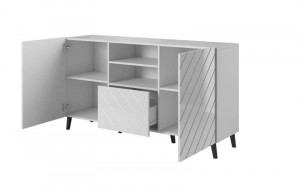 COMODA ELEGANTA, ABETTO 150CM, DIN PLACI LAMINATE SI MDF, DESIGN MODERN - Img 2