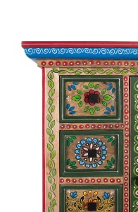 COMODA LIVING ARIXON 58CM, REALIZATA DIN LEMN DE MANGO SI METAL, CULOARE MULTICOLOR, GINER Y COLOMER - Img 5