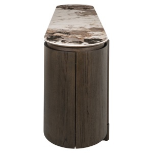 COMODA LIVING LANGFORD 200CM, REALIZAT DIN LEMN DE STEJAR, MDF SI CERAMICA, CULOARE MARO, DESIGN DEOSEBIT, RICHMOND INTERIORS - Img 7