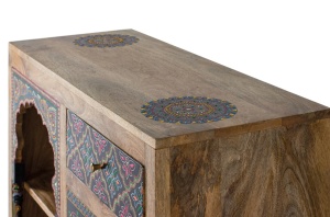 COMODA LIVING ZYRA 88CM, REALIZATA DIN LEMN DE MANGO, CULOARE MULTICOLOR, GINER Y COLOMER - Img 4