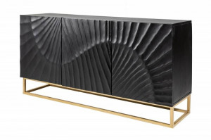 COMODA NEAGRA , SCORPION, LEMN MASIV MANGO 140CM, REALIZATA MANUAL, ARTIM GROUP SELECTION - Img 6