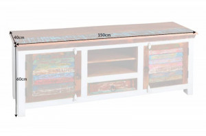 COMODA TV 150CM, JAKARTA, LEMN DE MANGO, STIL SHABBY, ARTIM GROUP SELECTION - Img 6