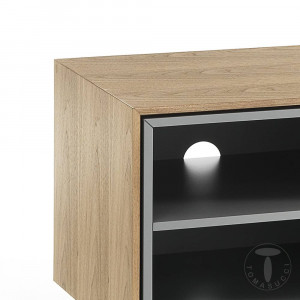 COMODA TV 170CM, CLEW, COD 4172, STIL MODERN, REALIZATA DIN MDF SI SUPORT DE METAL - Img 3