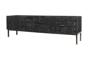 COMODA TV 180CM, LEMN DE MANGO SI PICIOARE DE METAL, GINER Y COLOMER - Img 3