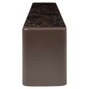 COMODA TV ALMUNDI 200CM, REALIZATA DIN MDF SI CERAMICA, ASPECT MARMURA( INFOLIAT)/MARO, STIL MODERN - Img 2