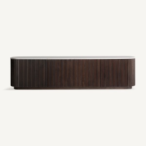 COMODA TV CENVES 200CM, DIN LEMN DE MANGO SI MARMURA, DESIGN CONTEMPORAN, VICAL HOME - Img 2