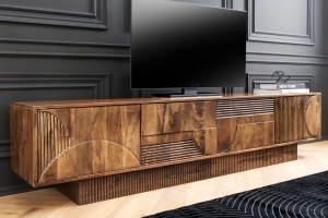 COMODA TV LIVING, ART DECO 200CM, LEMN DE MANGO, MODEL 3D, CULOARE MARO, ARTIM GROUP SELECTION