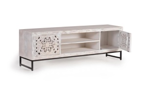 COMODA TV LIVING, GINER 1276, DIN LEMN DE MANGO SI METAL, ARTIM GROUP SELECTION - Img 2