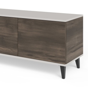 COMODA TV RANDOM 2 RTV-3, 200X52 CM, CASMIR/NUC/NEGRU, DIN MDF FURNIRUIT, POLIPROPILENA SI METAL, STIL MODERN - Img 7