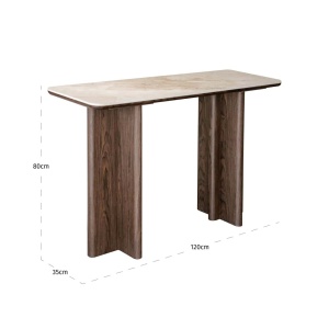 CONSOLA COLSON 214200, CONFECTIONATA DIN MDF, FURNIR SI CERAMICA, CULOAREA MARO, STIL MODERN - Img 5